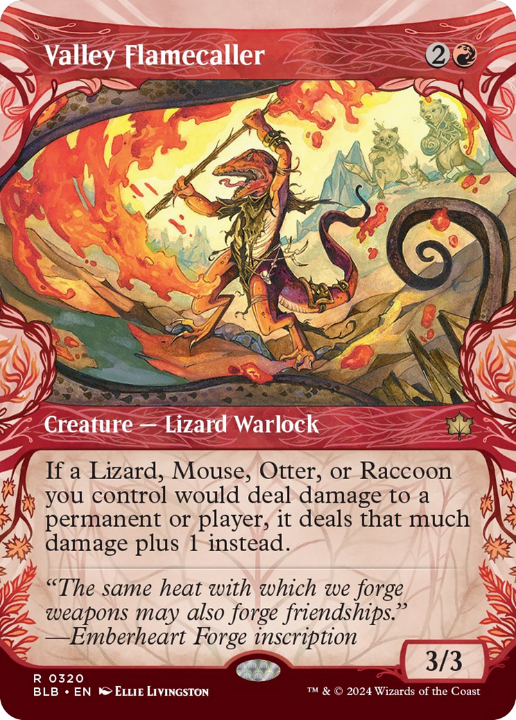 Valley Flamecaller (Showcase) [Bloomburrow] - Magic: The Gathering - Card Brawlers | Quebec | Canada |