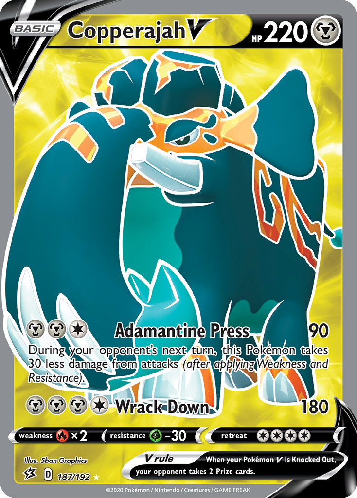 Copperajah V (187/192) [Sword & Shield: Rebel Clash] - Pokémon - Card Brawlers | Quebec | Canada |