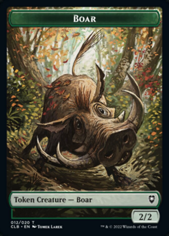 Boar // Ogre Double-Sided Token [Commander Legends: Battle for Baldur's Gate Tokens] - Magic: The Gathering - Card Brawlers | Quebec | Canada |