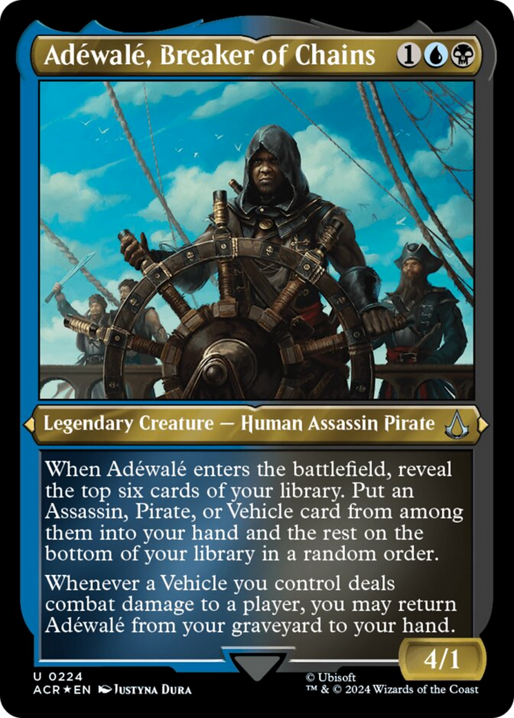 Adewale, Breaker of Chains (Foil Etched) [Assassin's Creed] - Magic: The Gathering - Card Brawlers | Quebec | Canada |