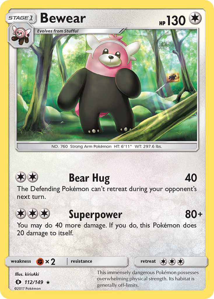 Bewear (112/149) [Sun & Moon: Base Set] - Pokémon - Card Brawlers | Quebec | Canada |