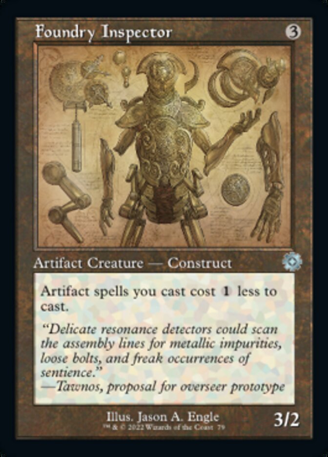 Foundry Inspector (Retro Schematic) [The Brothers' War Retro Artifacts] - Magic: The Gathering - Card Brawlers | Quebec | Canada |