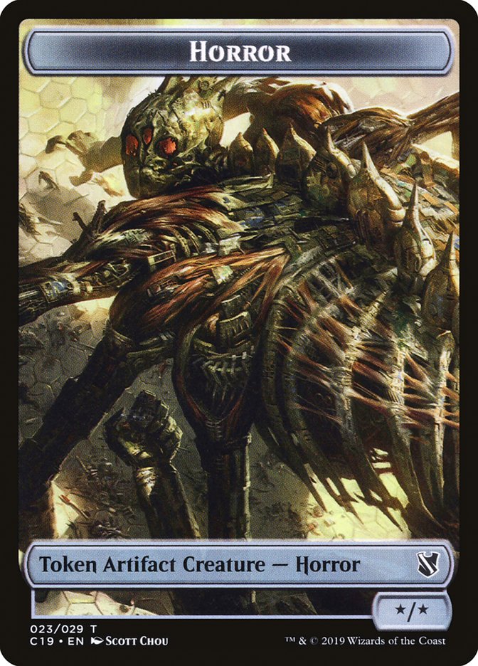Angel of Sanctions // Horror Double-Sided Token [Commander 2019 Tokens] - Magic: The Gathering - Card Brawlers | Quebec | Canada |