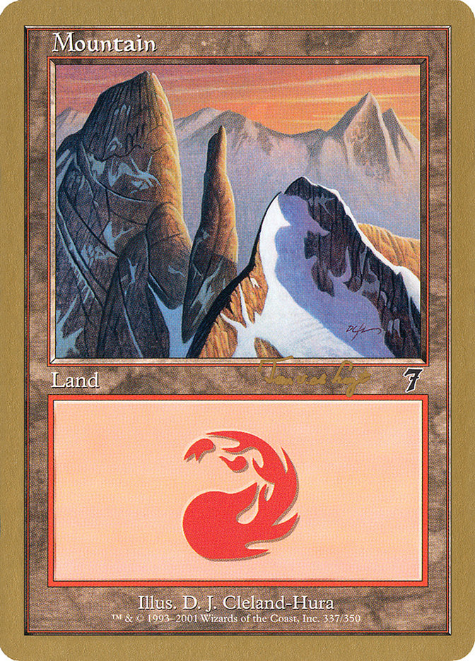 Mountain (337) (Tom van de Logt) [World Championship Decks 2001] - Magic: The Gathering - Card Brawlers | Quebec | Canada |