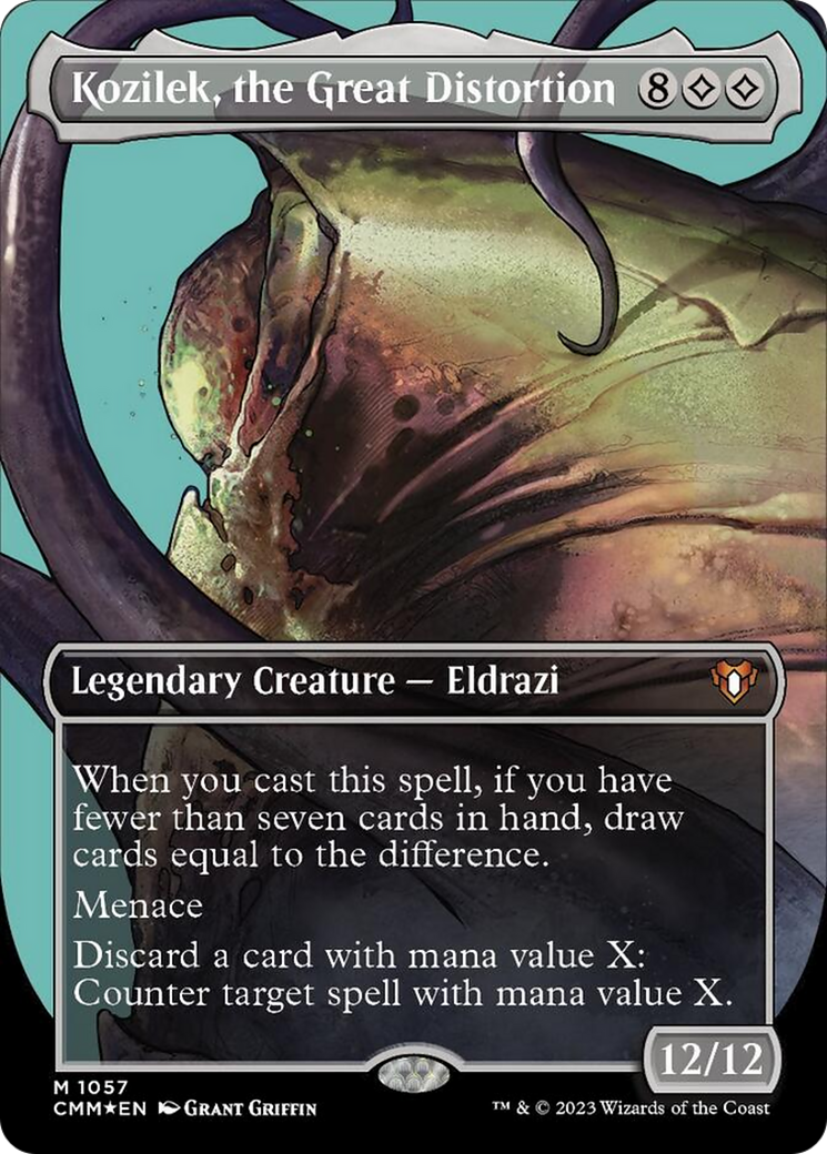 Kozilek, the Great Distortion (Borderless Textured Foil Frame Break) [Commander Masters] - Magic: The Gathering - Card Brawlers | Quebec | Canada |