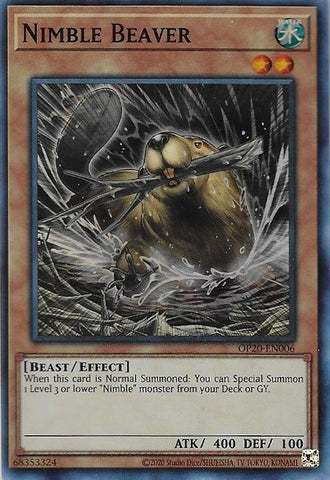 Nimble Beaver [OP20-EN006] Super Rare - Yu-Gi-Oh! - Card Brawlers | Quebec | Canada |