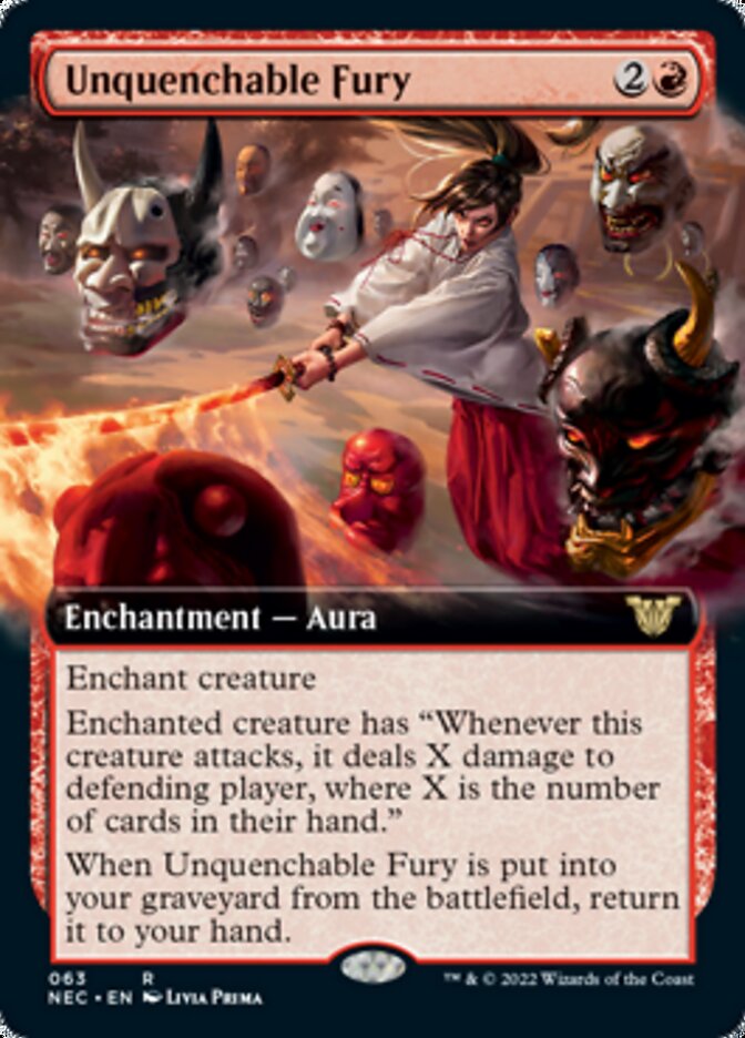 Unquenchable Fury (Extended Art) [Kamigawa: Neon Dynasty Commander] - Magic: The Gathering - Card Brawlers | Quebec | Canada |