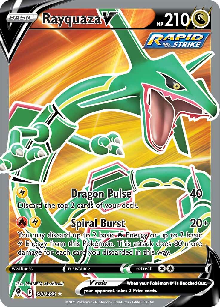 Rayquaza V (193/203) [Sword & Shield: Evolving Skies] - Pokémon - Card Brawlers | Quebec | Canada |