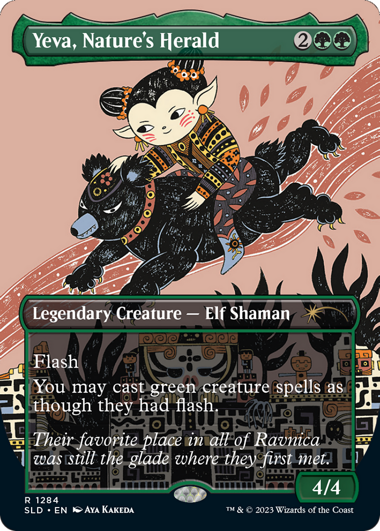 Yeva, Nature's Herald (Borderless) [Secret Lair Drop Series] - Magic: The Gathering - Card Brawlers | Quebec | Canada |