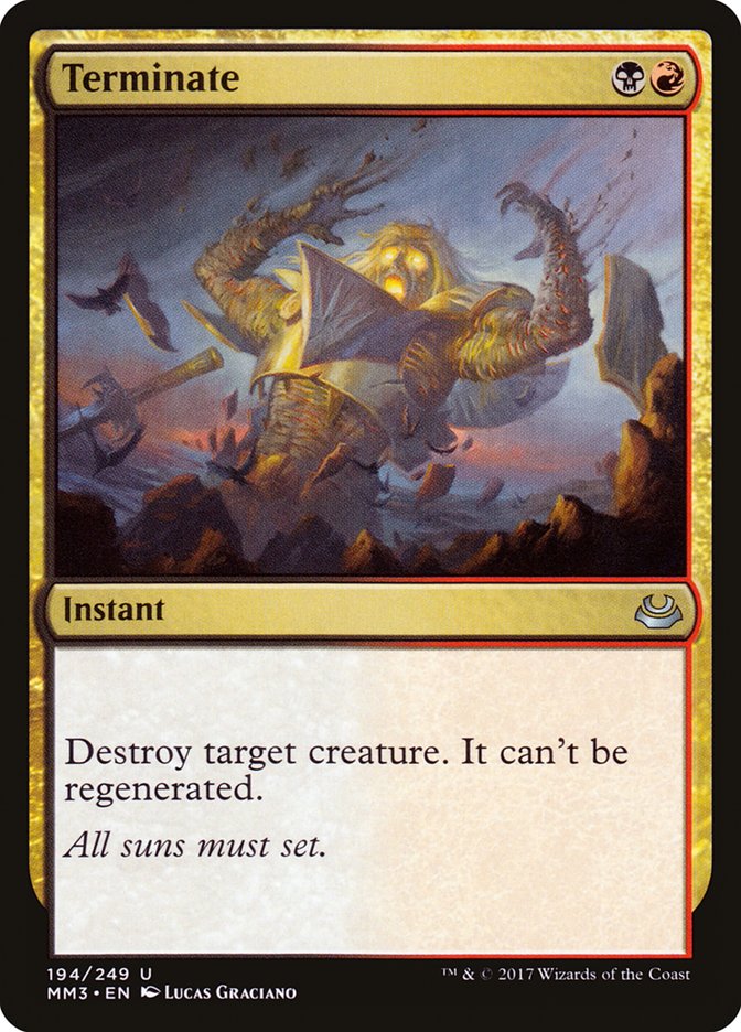 Terminate [Modern Masters 2017] - Magic: The Gathering - Card Brawlers | Quebec | Canada |