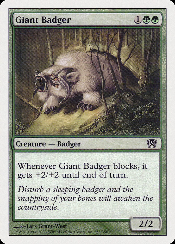 Giant Badger [Eighth Edition] - Magic: The Gathering - Card Brawlers | Quebec | Canada |