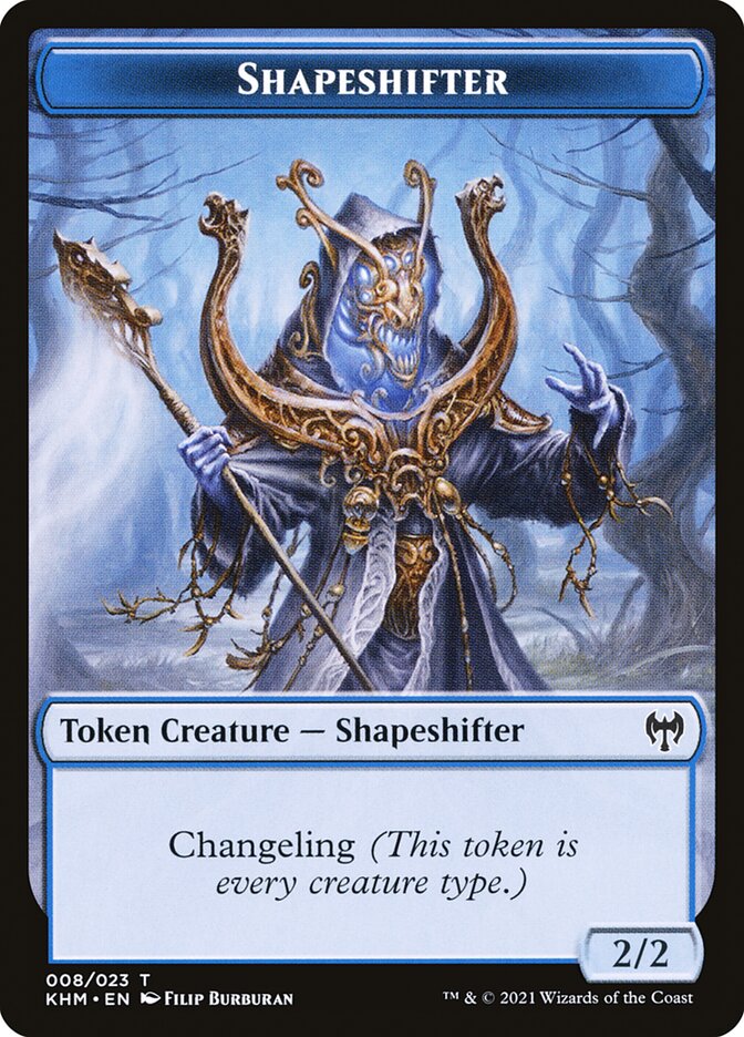 Human Warrior // Shapeshifter Double-Sided Token [Kaldheim Tokens] - Magic: The Gathering - Card Brawlers | Quebec | Canada |