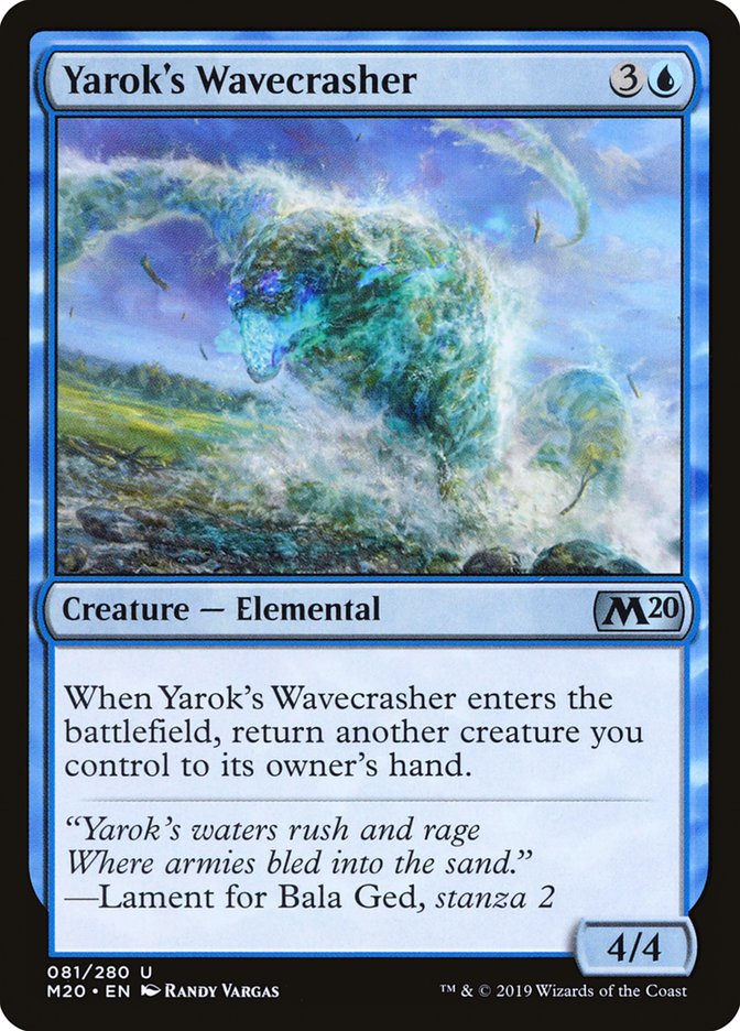 Yarok's Wavecrasher [Core Set 2020] - Magic: The Gathering - Card Brawlers | Quebec | Canada |