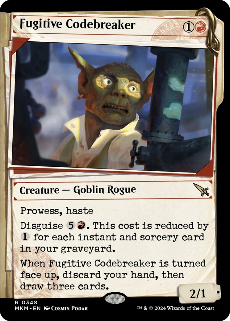 Fugitive Codebreaker (Showcase) [Murders at Karlov Manor] - Magic: The Gathering - Card Brawlers | Quebec | Canada |
