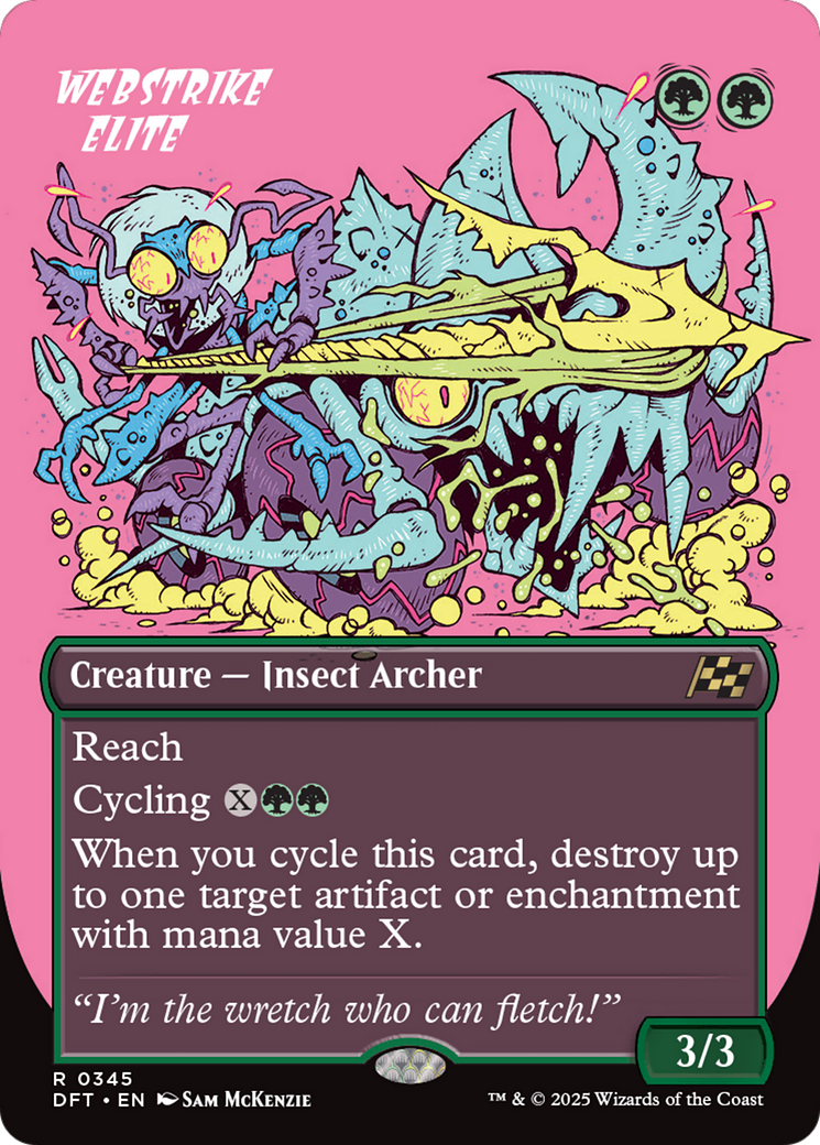 Webstrike Elite (Borderless) [Aetherdrift] - Magic: The Gathering - Card Brawlers | Quebec | Canada |