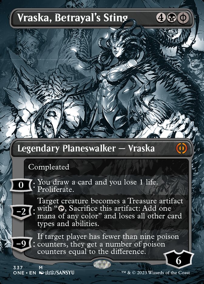 Vraska, Betrayal's Sting (Borderless Manga) [Phyrexia: All Will Be One] - Magic: The Gathering - Card Brawlers | Quebec | Canada |