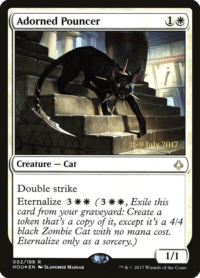 Adorned Pouncer [Hour of Devastation Prerelease Promos] - Magic: The Gathering - Card Brawlers | Quebec | Canada |
