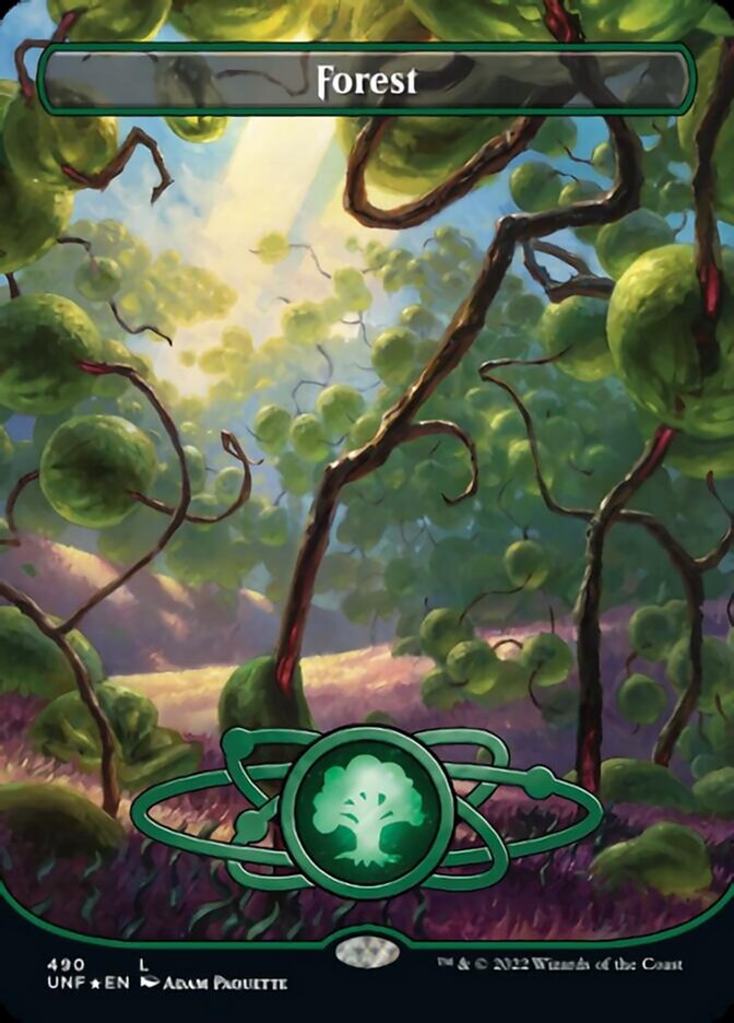 Forest (490) (Planetary Space-ic Land) (Galaxy Foil) [Unfinity] - Magic: The Gathering - Card Brawlers | Quebec | Canada |