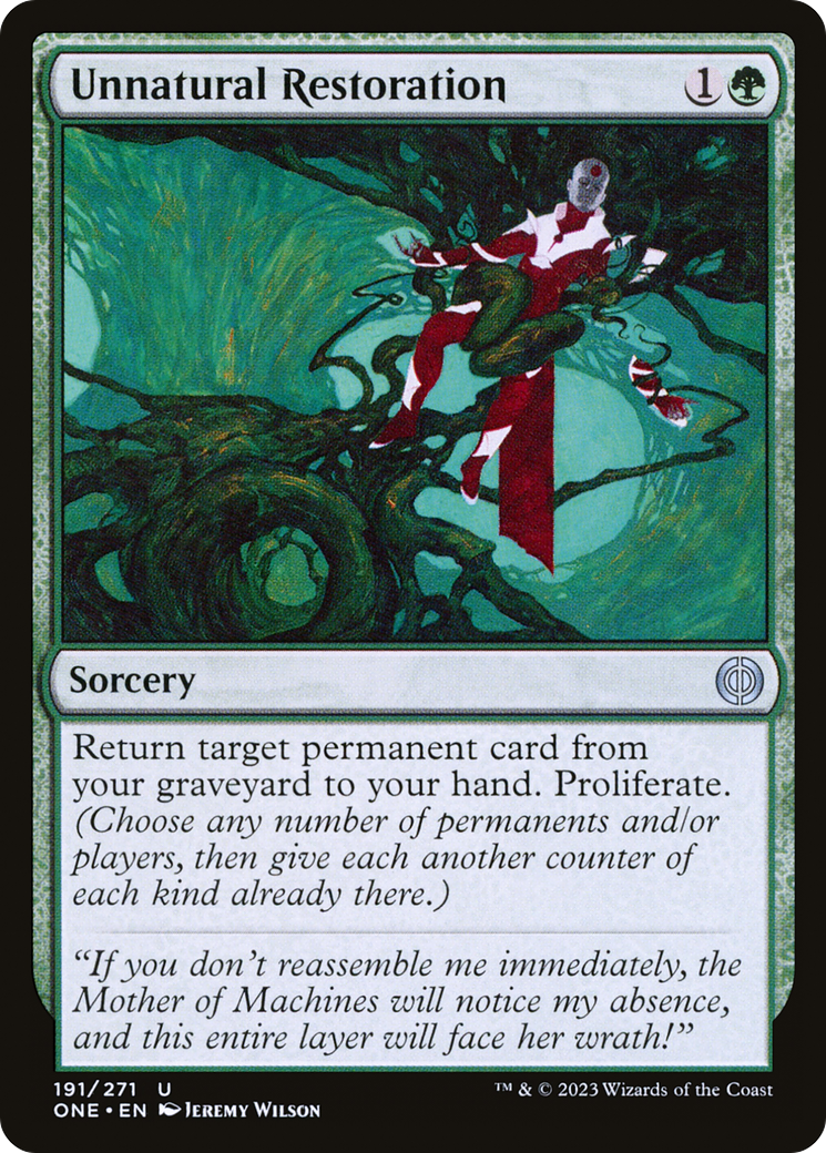 Unnatural Restoration [Phyrexia: All Will Be One] - Magic: The Gathering - Card Brawlers | Quebec | Canada |