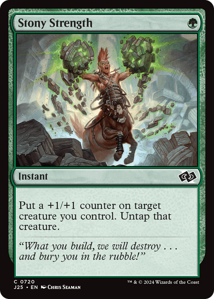 Stony Strength [Foundations Jumpstart] - Magic: The Gathering - Card Brawlers | Quebec | Canada |