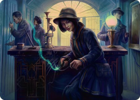 Wiretapping Art Card [Streets of New Capenna Art Series] - Magic: The Gathering - Card Brawlers | Quebec | Canada |