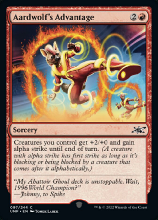 Aardwolf's Advantage [Unfinity] - Magic: The Gathering - Card Brawlers | Quebec | Canada |