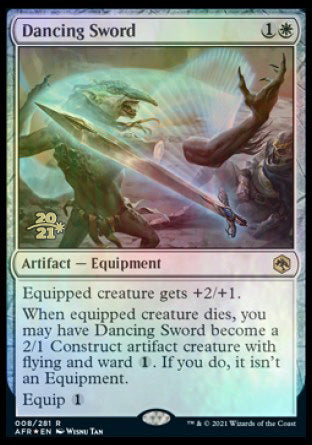 Dancing Sword [Dungeons & Dragons: Adventures in the Forgotten Realms Prerelease Promos] - Magic: The Gathering - Card Brawlers | Quebec | Canada |