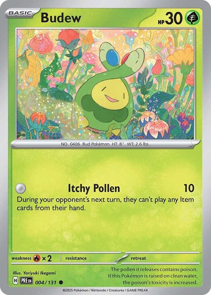 Budew (004/131) [Scarlet & Violet: Prismatic Evolutions] - Pokémon - Card Brawlers | Quebec | Canada |