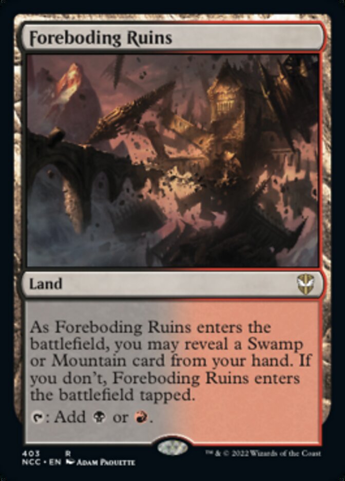 Foreboding Ruins [Streets of New Capenna Commander] - Magic: The Gathering - Card Brawlers | Quebec | Canada |