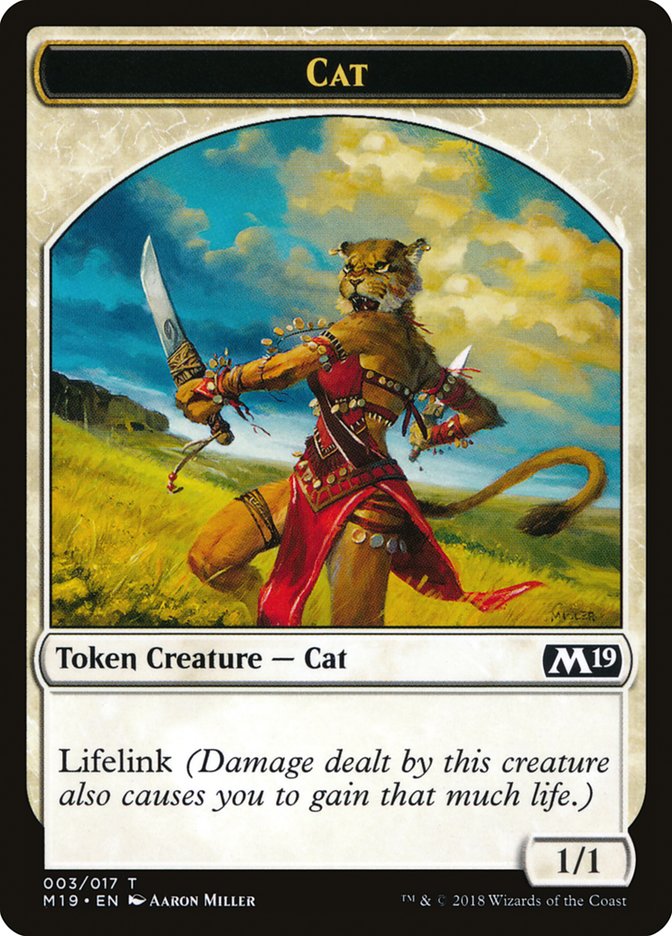 Cat Token [Core Set 2019 Tokens] - Magic: The Gathering - Card Brawlers | Quebec | Canada |