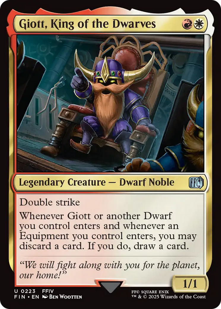 Giott, King of the Dwarves [FINAL FANTASY] - Magic: The Gathering - Card Brawlers | Quebec | Canada |