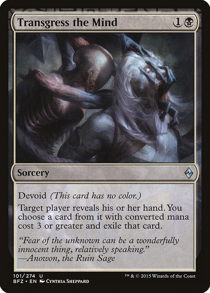 Transgress the Mind [Battle for Zendikar] - Magic: The Gathering - Card Brawlers | Quebec | Canada |