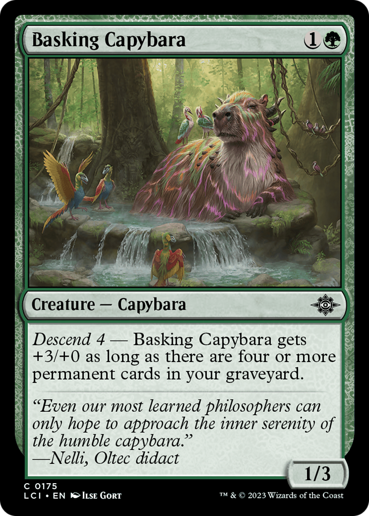 Basking Capybara [The Lost Caverns of Ixalan] - Magic: The Gathering - Card Brawlers | Quebec | Canada |