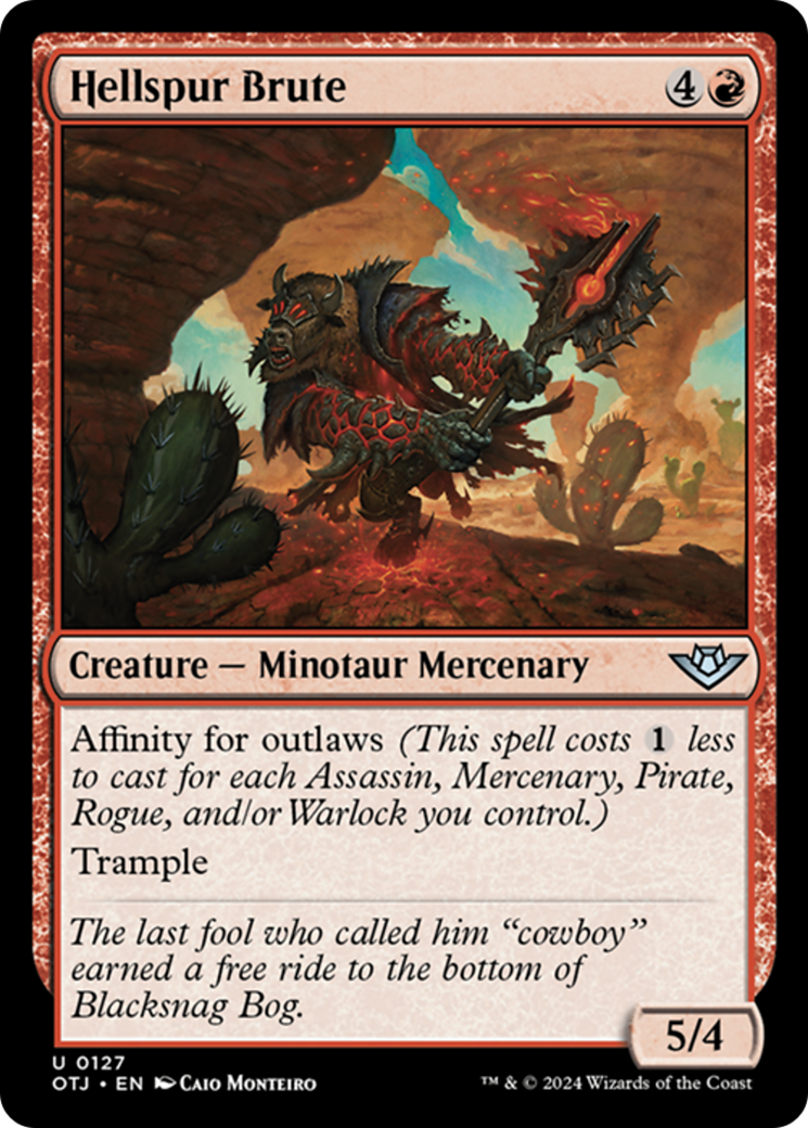 Hellspur Brute [Outlaws of Thunder Junction] - Magic: The Gathering - Card Brawlers | Quebec | Canada |