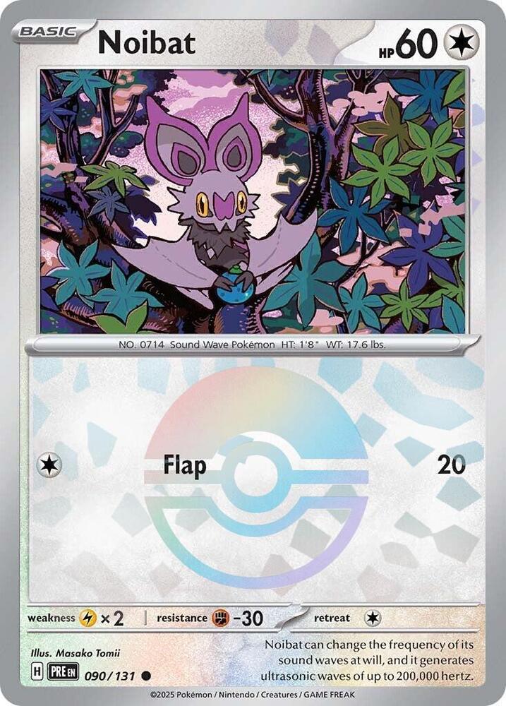 Noibat (090/131) (Poke Ball Pattern) [Scarlet & Violet: Prismatic Evolutions] - Pokémon - Card Brawlers | Quebec | Canada |
