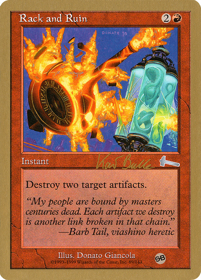 Rack and Ruin (Kai Budde) (SB) [World Championship Decks 1999] - Magic: The Gathering - Card Brawlers | Quebec | Canada |