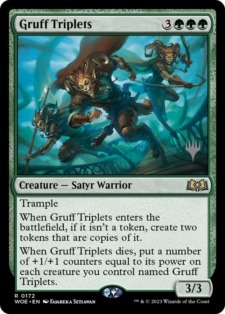 Gruff Triplets (Promo Pack) [Wilds of Eldraine Promos] - Magic: The Gathering - Card Brawlers | Quebec | Canada |