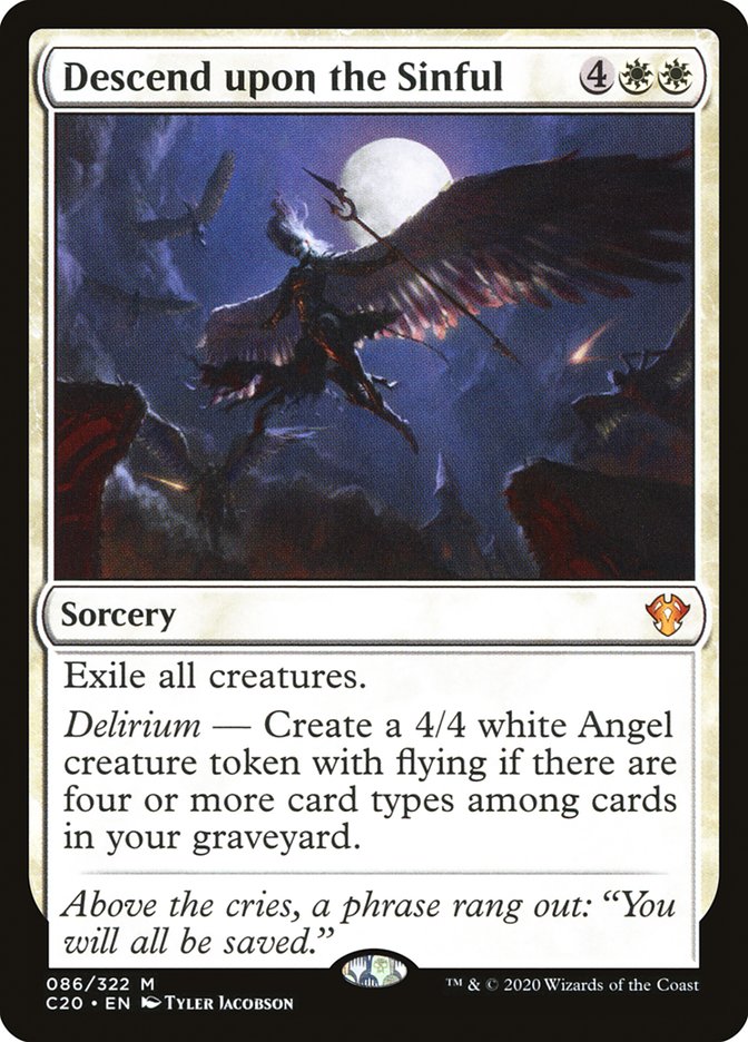 Descend upon the Sinful [Commander 2020] - Magic: The Gathering - Card Brawlers | Quebec | Canada |