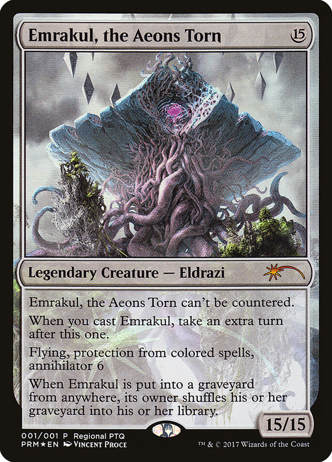 Emrakul, the Aeons Torn (Regional PTQ) [Pro Tour Promos] - Magic: The Gathering - Card Brawlers | Quebec | Canada |