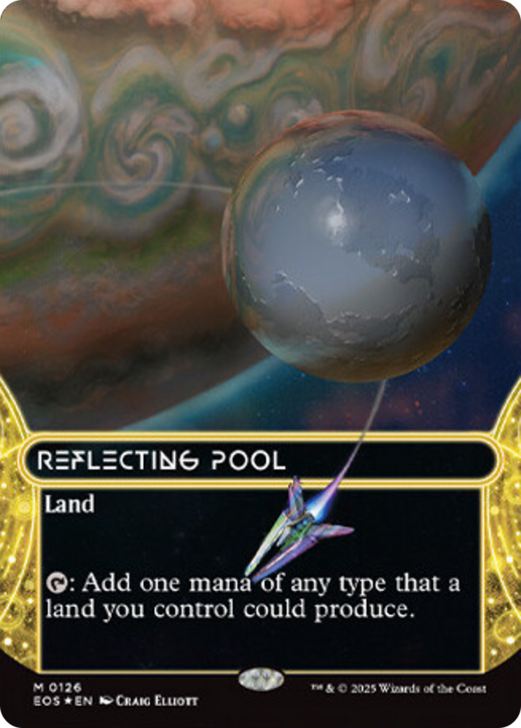 Reflecting Pool (0126) (Borderless) (Galaxy Foil) [Edge of Eternities: Stellar Sights] - Magic: The Gathering - Card Brawlers | Quebec | Canada |