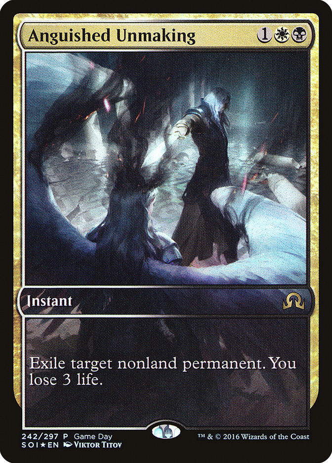 Anguished Unmaking (Game Day) (Full Art) [Shadows over Innistrad Promos] - Magic: The Gathering - Card Brawlers | Quebec | Canada |