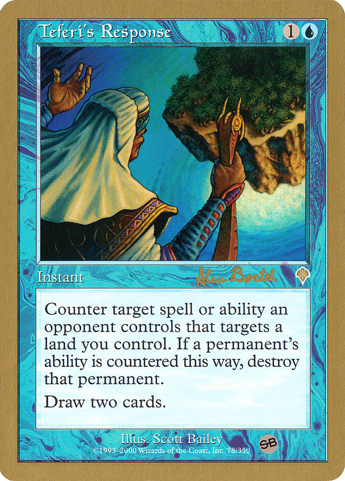 Teferi's Response (Alex Borteh) (SB) [World Championship Decks 2001] - Magic: The Gathering - Card Brawlers | Quebec | Canada |