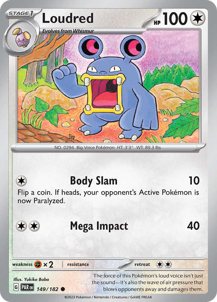 Loudred (149/182) [Scarlet & Violet: Paradox Rift] - Pokémon - Card Brawlers | Quebec | Canada |
