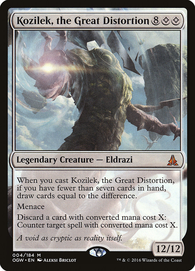 Kozilek, the Great Distortion [Oath of the Gatewatch] - Magic: The Gathering - Card Brawlers | Quebec | Canada |