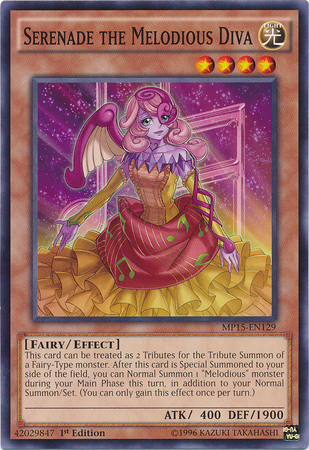 Serenade the Melodious Diva [MP15-EN129] Common - Yu-Gi-Oh! - Card Brawlers | Quebec | Canada |