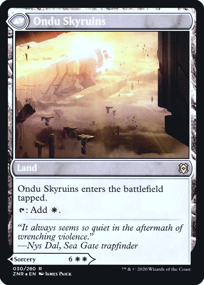 Ondu Inversion // Ondu Skyruins [Zendikar Rising Prerelease Promos] - Magic: The Gathering - Card Brawlers | Quebec | Canada |