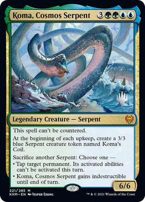 Koma, Cosmos Serpent (Promo Pack) [Kaldheim Promos] - Magic: The Gathering - Card Brawlers | Quebec | Canada |
