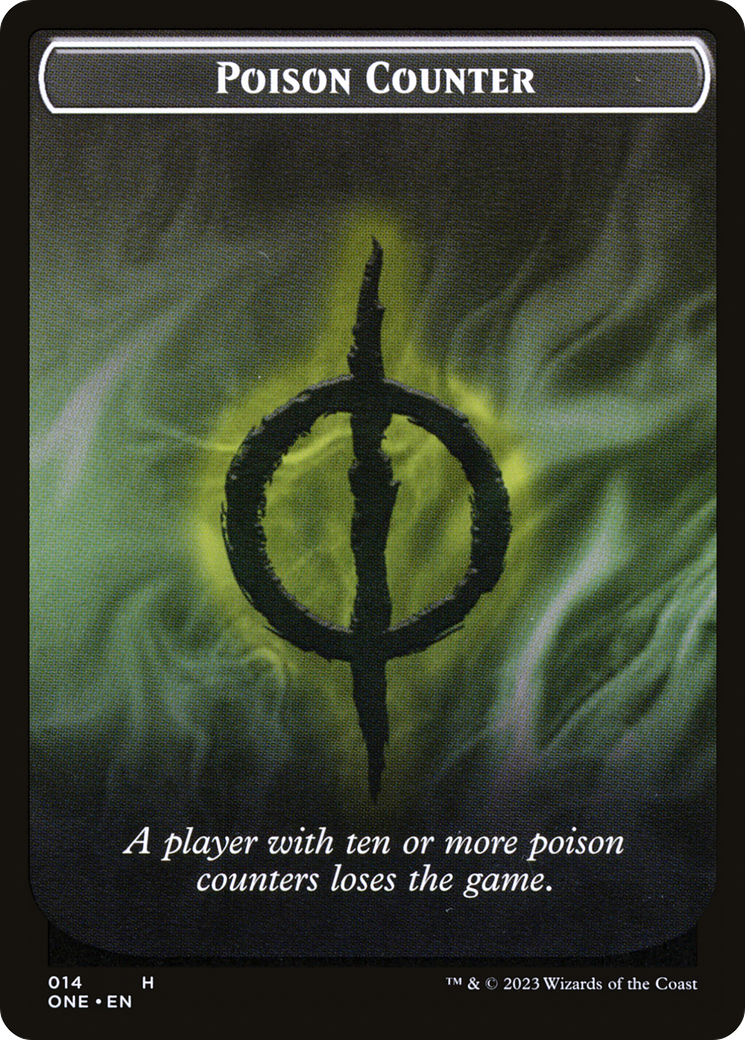 Poison Counter // Phyrexian Mite Double-Sided Token [Phyrexia: All Will Be One Tokens] - Magic: The Gathering - Card Brawlers | Quebec | Canada |