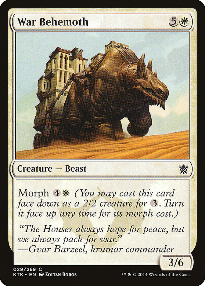 War Behemoth [Khans of Tarkir] - Magic: The Gathering - Card Brawlers | Quebec | Canada |