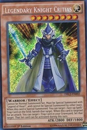 Legendary Knight Critias [DRL2-EN002] Secret Rare - Yu-Gi-Oh! - Card Brawlers | Quebec | Canada |